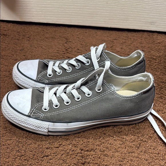Converse Gray Canvas Sneakers - Picture 1 of 5